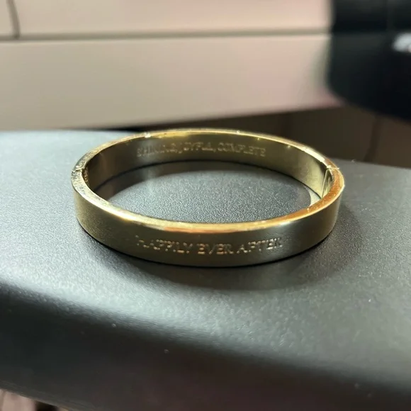 Gold Engraved Bracelet - Picture 2 of 6